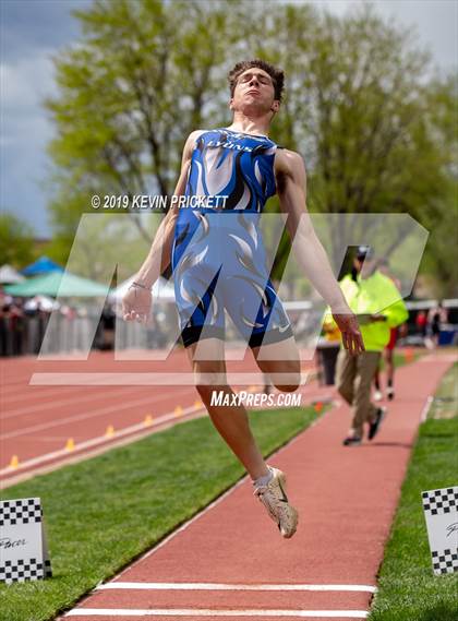 Thumbnail 2 in CHSAA Track and Field 2A Championships (Boys Long Jump) photogallery.
