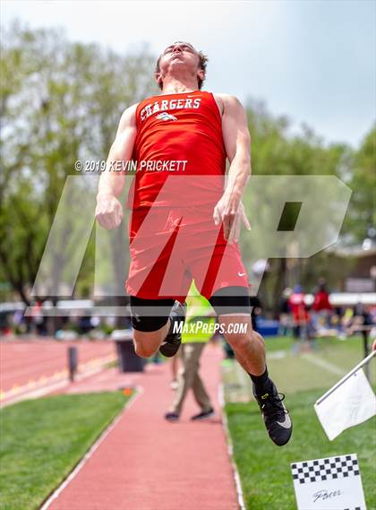 Thumbnail 2 in CHSAA Track and Field 2A Championships (Boys Long Jump) photogallery.