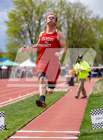 Thumbnail 3 in CHSAA Track and Field 2A Championships (Boys Long Jump) photogallery.