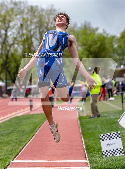 Thumbnail 2 in CHSAA Track and Field 2A Championships (Boys Long Jump) photogallery.