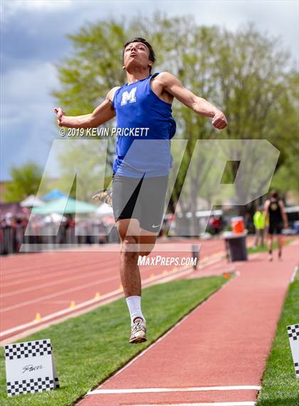Thumbnail 2 in CHSAA Track and Field 2A Championships (Boys Long Jump) photogallery.