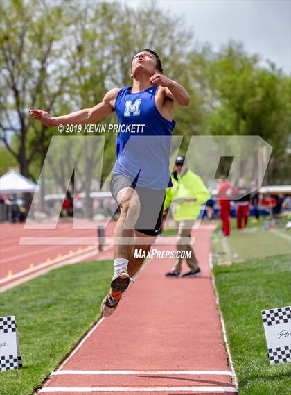 Thumbnail 3 in CHSAA Track and Field 2A Championships (Boys Long Jump) photogallery.