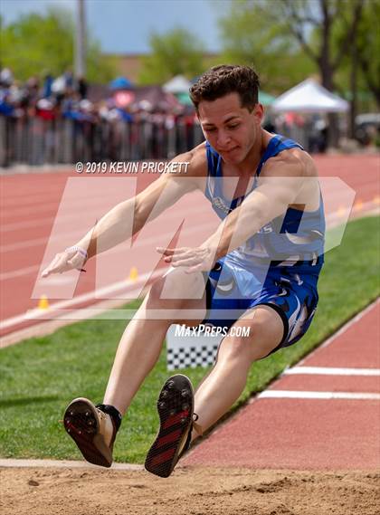 Thumbnail 2 in CHSAA Track and Field 2A Championships (Boys Long Jump) photogallery.