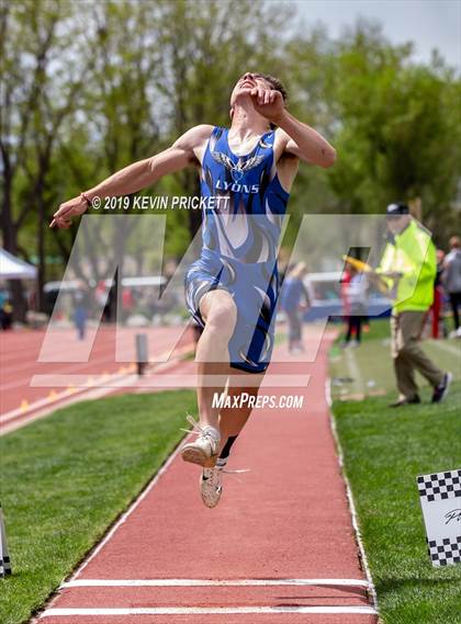 Thumbnail 1 in CHSAA Track and Field 2A Championships (Boys Long Jump) photogallery.