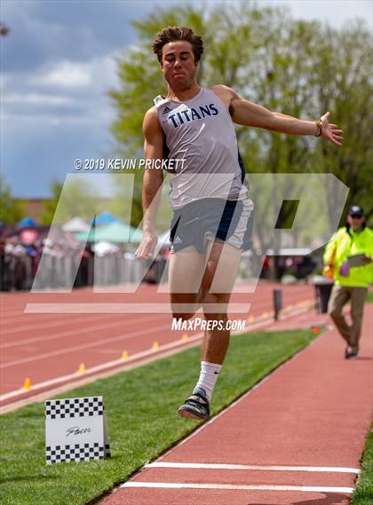 Thumbnail 1 in CHSAA Track and Field 2A Championships (Boys Long Jump) photogallery.