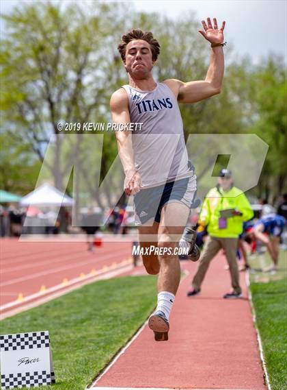 Thumbnail 3 in CHSAA Track and Field 2A Championships (Boys Long Jump) photogallery.