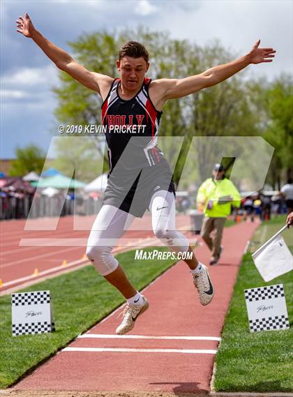 Thumbnail 2 in CHSAA Track and Field 2A Championships (Boys Long Jump) photogallery.