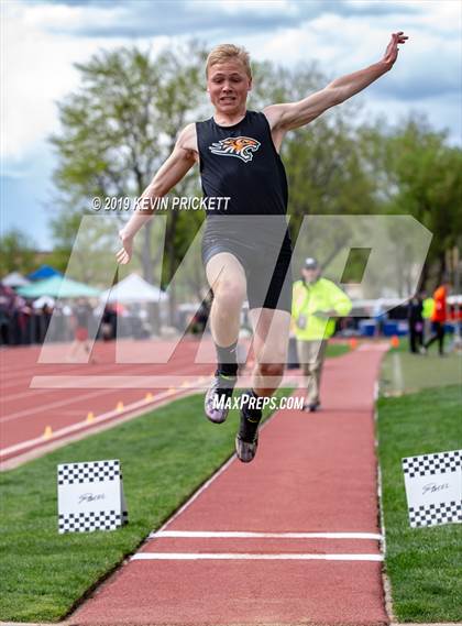 Thumbnail 1 in CHSAA Track and Field 2A Championships (Boys Long Jump) photogallery.