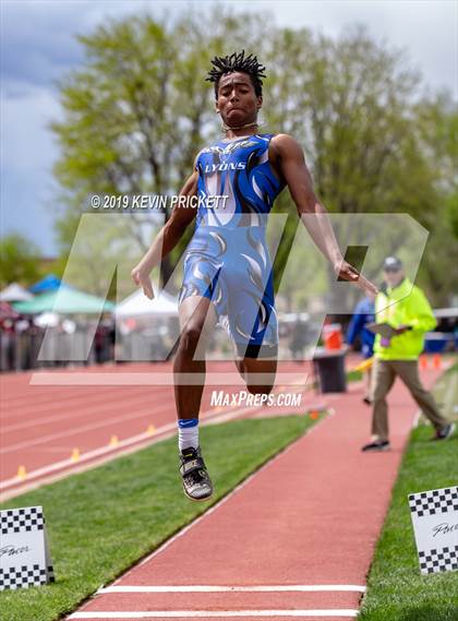 Thumbnail 3 in CHSAA Track and Field 2A Championships (Boys Long Jump) photogallery.
