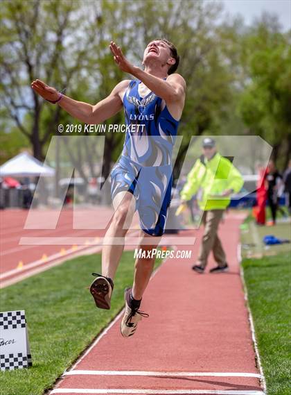 Thumbnail 2 in CHSAA Track and Field 2A Championships (Boys Long Jump) photogallery.