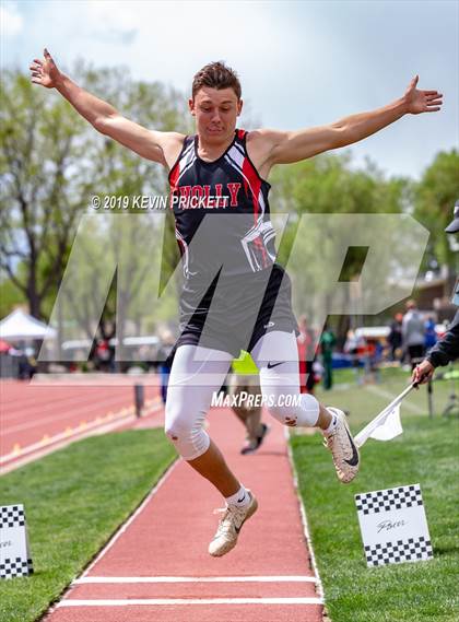 Thumbnail 3 in CHSAA Track and Field 2A Championships (Boys Long Jump) photogallery.