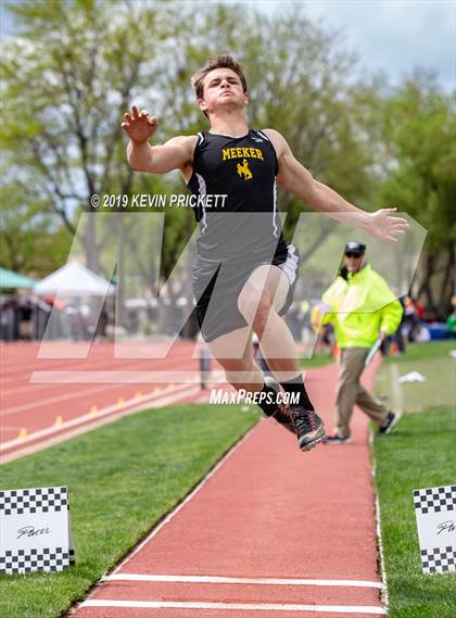 Thumbnail 2 in CHSAA Track and Field 2A Championships (Boys Long Jump) photogallery.