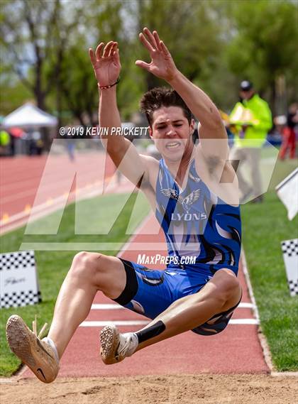 Thumbnail 3 in CHSAA Track and Field 2A Championships (Boys Long Jump) photogallery.
