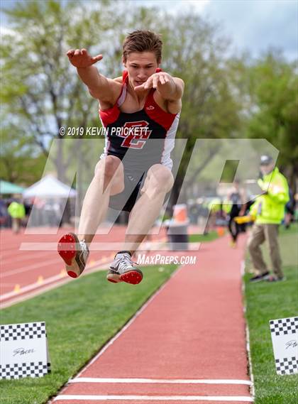 Thumbnail 2 in CHSAA Track and Field 2A Championships (Boys Long Jump) photogallery.