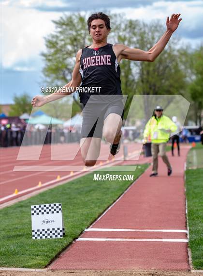 Thumbnail 2 in CHSAA Track and Field 2A Championships (Boys Long Jump) photogallery.