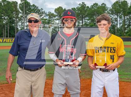 Thumbnail 2 in East Surry vs Perquimans - (NCHSAA 1A Final - game 1 - gallery 1 of 2 - Introductions, Sportmanship Awards, Umpires) photogallery.