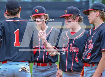 Thumbnail 3 in East Surry vs Perquimans - (NCHSAA 1A Final - game 1 - gallery 1 of 2 - Introductions, Sportmanship Awards, Umpires) photogallery.