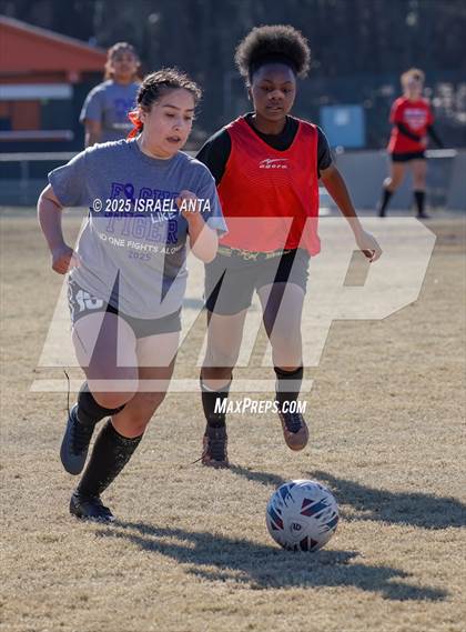Thumbnail 1 in Hoke County vs South View (Kicking for Cancer Jamboree) photogallery.