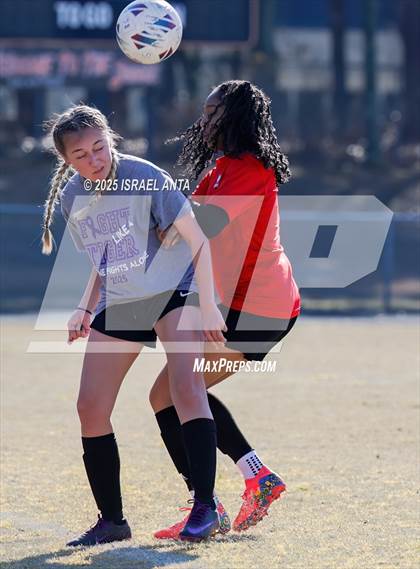 Thumbnail 3 in Hoke County vs South View (Kicking for Cancer Jamboree) photogallery.
