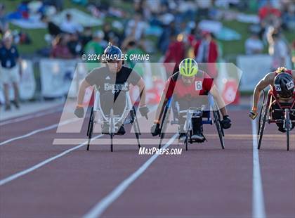 Thumbnail 3 in CIF State Championships (100m Mixed Wheelchair Para Finals) photogallery.