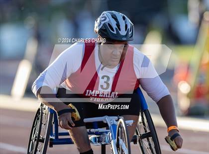 Thumbnail 2 in CIF State Championships (100m Mixed Wheelchair Para Finals) photogallery.