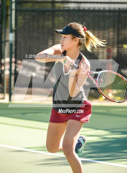 Thumbnail 2 in Torrey Pines vs. University (CIF SoCal Regional Team Tennis Championships) photogallery.