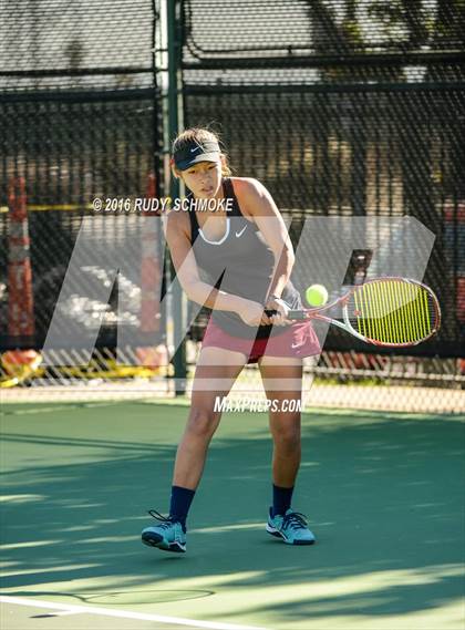 Thumbnail 2 in Torrey Pines vs. University (CIF SoCal Regional Team Tennis Championships) photogallery.