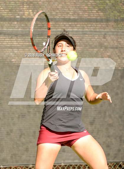 Thumbnail 3 in Torrey Pines vs. University (CIF SoCal Regional Team Tennis Championships) photogallery.