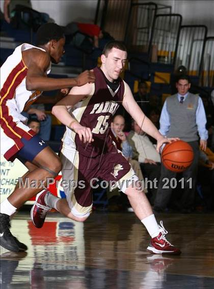 Thumbnail 1 in Cardinal Hayes vs. Monsignor Farrell (CHSAA Class A Quarterfinal) photogallery.