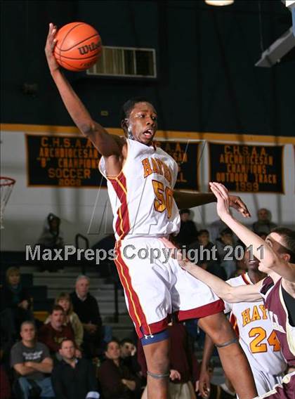 Thumbnail 3 in Cardinal Hayes vs. Monsignor Farrell (CHSAA Class A Quarterfinal) photogallery.