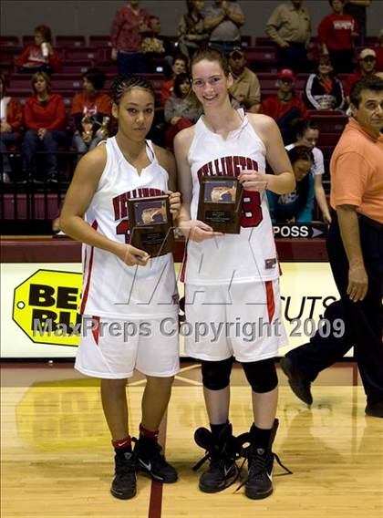Thumbnail 1 in Wellington vs Texoma Christian (Fantasy of Lights Tournament) photogallery.
