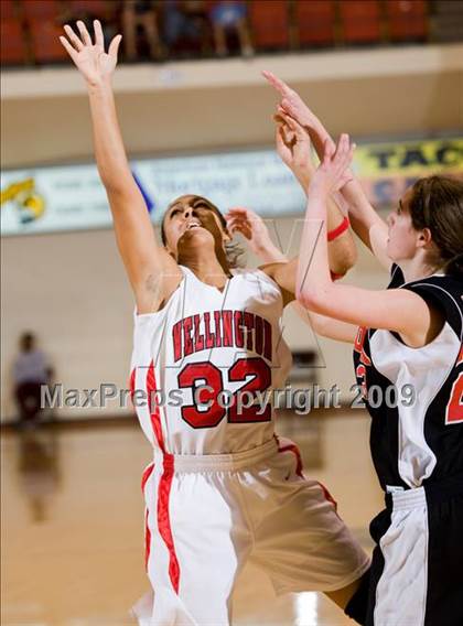 Thumbnail 2 in Wellington vs Texoma Christian (Fantasy of Lights Tournament) photogallery.