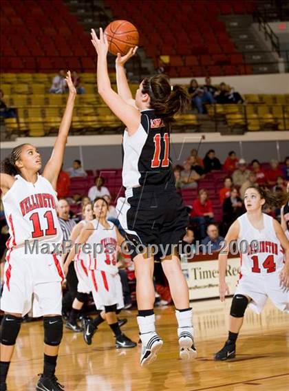 Thumbnail 1 in Wellington vs Texoma Christian (Fantasy of Lights Tournament) photogallery.