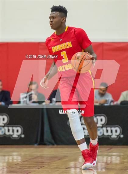 Thumbnail 2 in St. Benedict's Prep vs. Bergen Catholic (Hoop Group NJ Tip Off Classic) photogallery.