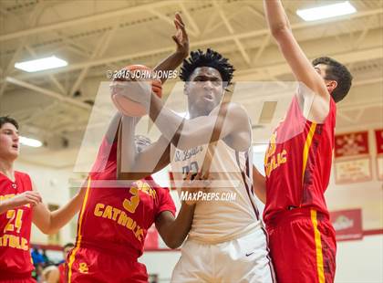 Thumbnail 1 in St. Benedict's Prep vs. Bergen Catholic (Hoop Group NJ Tip Off Classic) photogallery.