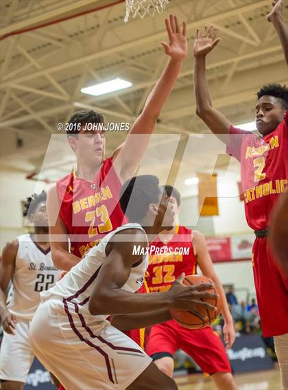 Thumbnail 3 in St. Benedict's Prep vs. Bergen Catholic (Hoop Group NJ Tip Off Classic) photogallery.