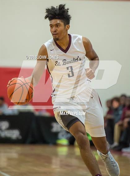 Thumbnail 1 in St. Benedict's Prep vs. Bergen Catholic (Hoop Group NJ Tip Off Classic) photogallery.