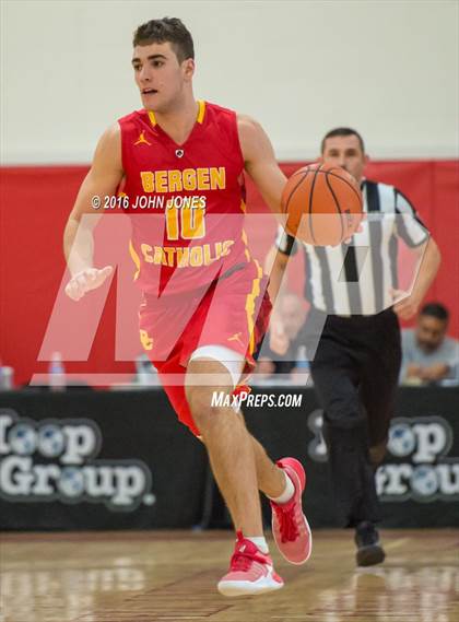 Thumbnail 1 in St. Benedict's Prep vs. Bergen Catholic (Hoop Group NJ Tip Off Classic) photogallery.