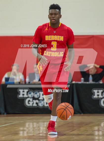 Thumbnail 2 in St. Benedict's Prep vs. Bergen Catholic (Hoop Group NJ Tip Off Classic) photogallery.