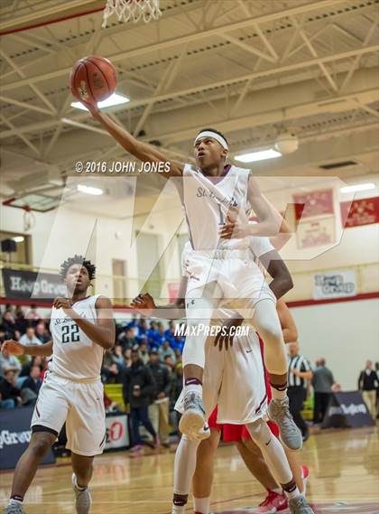 Thumbnail 1 in St. Benedict's Prep vs. Bergen Catholic (Hoop Group NJ Tip Off Classic) photogallery.