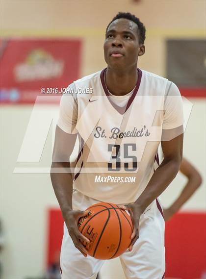 Thumbnail 2 in St. Benedict's Prep vs. Bergen Catholic (Hoop Group NJ Tip Off Classic) photogallery.