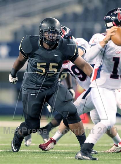 Thumbnail 2 in Centennial vs. South Oak Cliff (UIL 4A Area Playoff) photogallery.