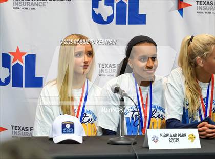 Thumbnail 1 in Highland Park @ A&M Consolidated (UIL 5A D1 Volleyball Final Medal Ceremony) photogallery.