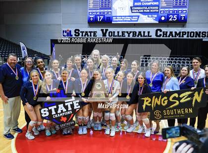 Thumbnail 3 in Highland Park @ A&M Consolidated (UIL 5A D1 Volleyball Final Medal Ceremony) photogallery.