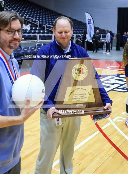 Thumbnail 3 in Highland Park @ A&M Consolidated (UIL 5A D1 Volleyball Final Medal Ceremony) photogallery.