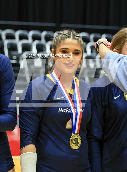 Thumbnail 1 in Highland Park @ A&M Consolidated (UIL 5A D1 Volleyball Final Medal Ceremony) photogallery.