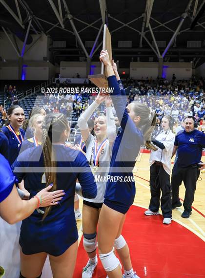 Thumbnail 3 in Highland Park @ A&M Consolidated (UIL 5A D1 Volleyball Final Medal Ceremony) photogallery.
