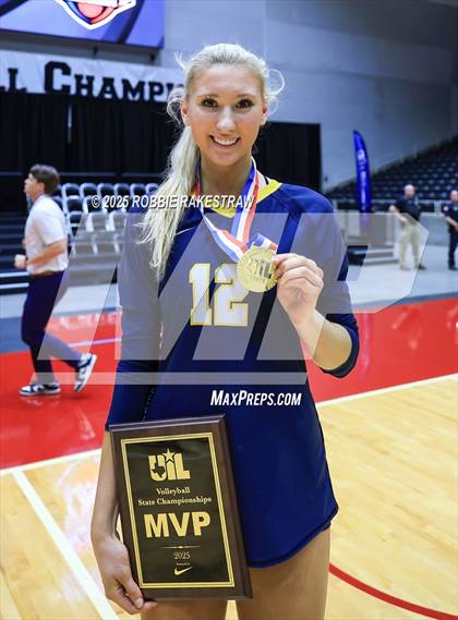 Thumbnail 1 in Highland Park @ A&M Consolidated (UIL 5A D1 Volleyball Final Medal Ceremony) photogallery.