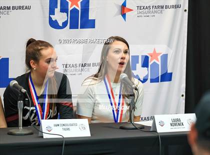 Thumbnail 2 in Highland Park @ A&M Consolidated (UIL 5A D1 Volleyball Final Medal Ceremony) photogallery.