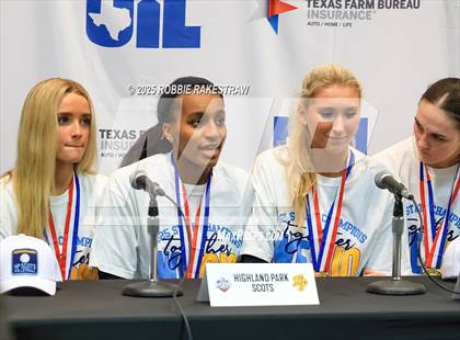 Thumbnail 3 in Highland Park @ A&M Consolidated (UIL 5A D1 Volleyball Final Medal Ceremony) photogallery.